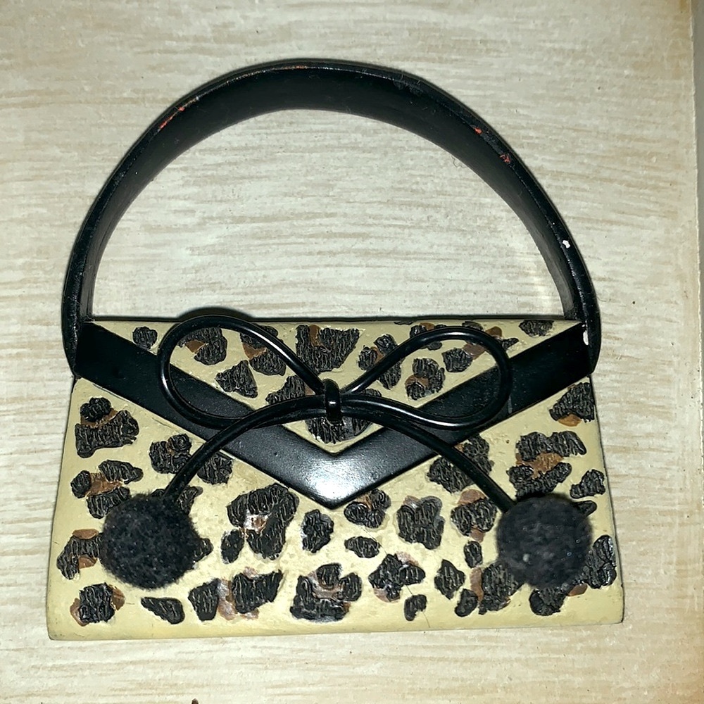 Leopard Purse Figurine